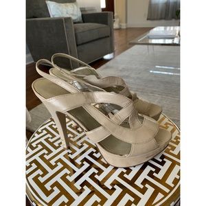 Guess Nude Strap Pump Heels Size 8.5